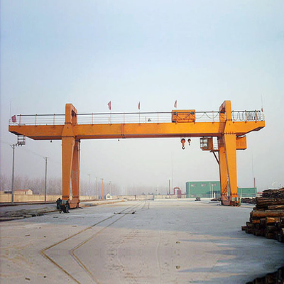 左舷50トンのレール敷の容器のガントリー クレーン二重ガード1年の保証