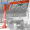 赤い色3T 20m/Minの倉庫の起重機が付いている柱によって取付けられるジブ クレーン
